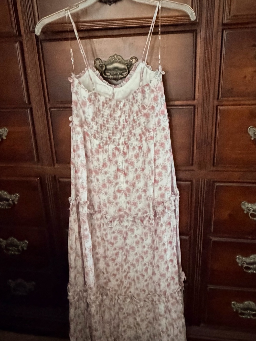 Altar'd State Pink Floral Maxi Dress